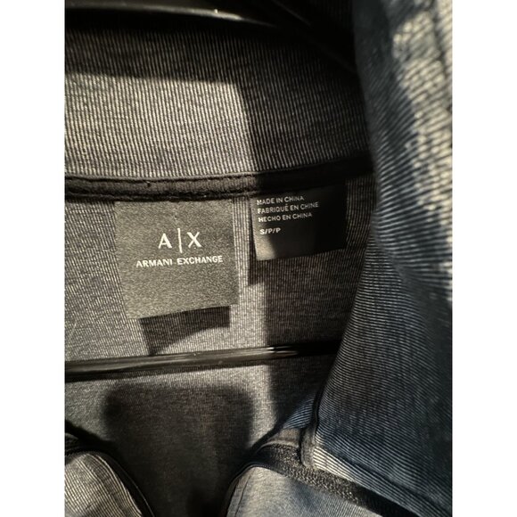 Armani Exchange Sweater Cardigan Men's Size L Full-Zip Gray Knit Jacket - Picture 7 of 12